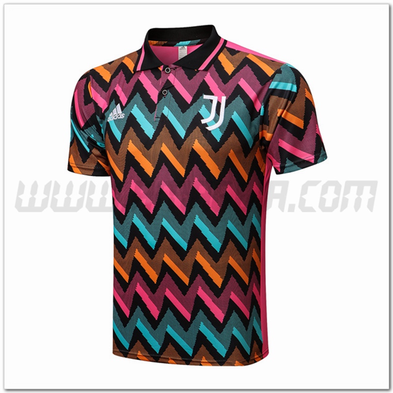 Maglia Polo Juventus Blu/Giallo/Rosso 2022 2023