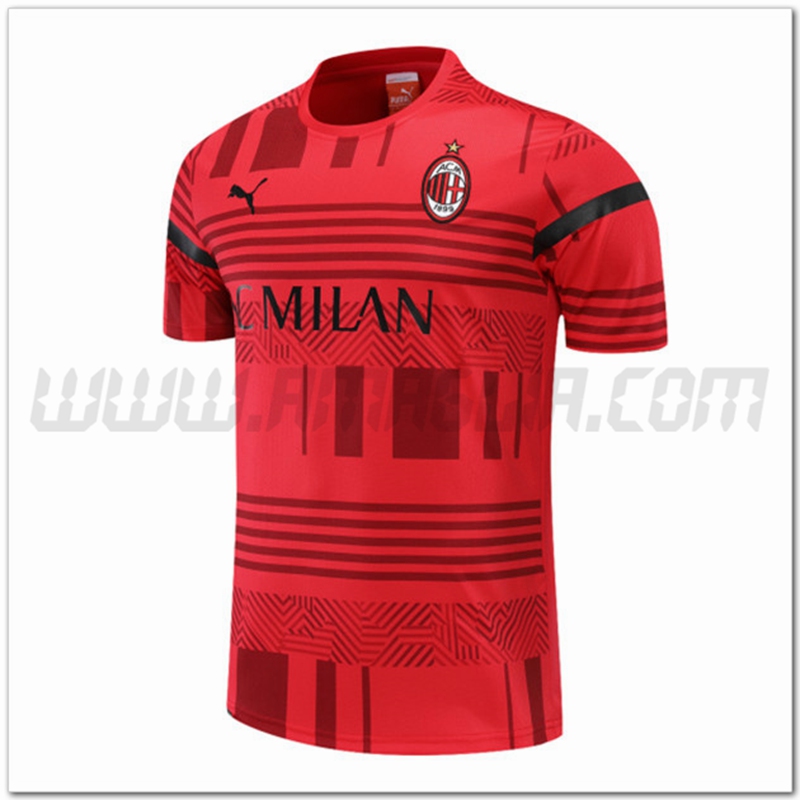 Maglia Allenamento AC Milan Rosso 2022 2023