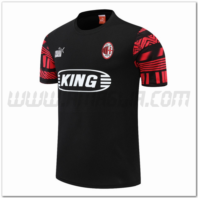 Maglia Allenamento AC Milan Nero 2022 2023