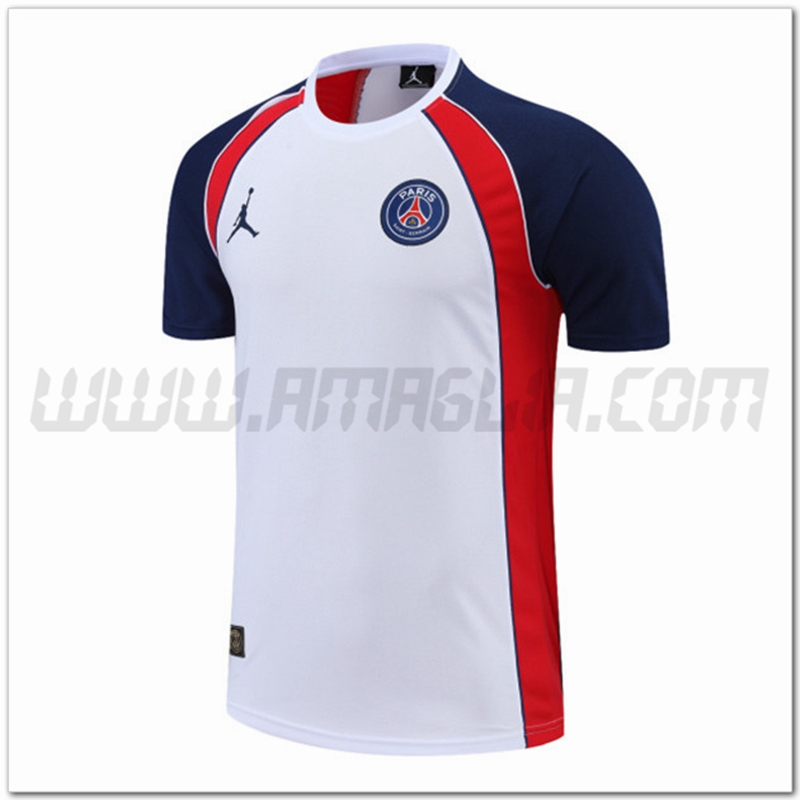 Maglia Allenamento Jordan PSG Bianco/Rosso 2022 2023