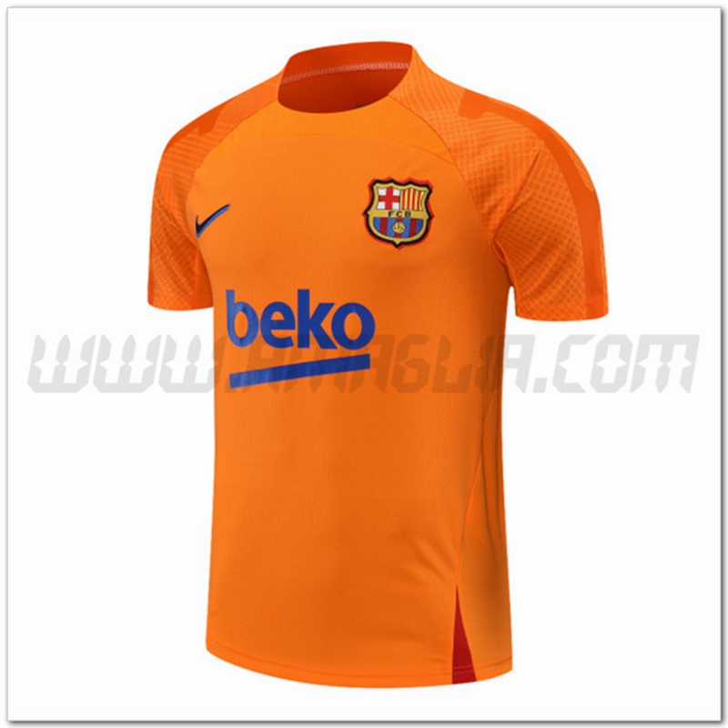 Maglia Allenamento FC Barcellona Arancia 2022 2023
