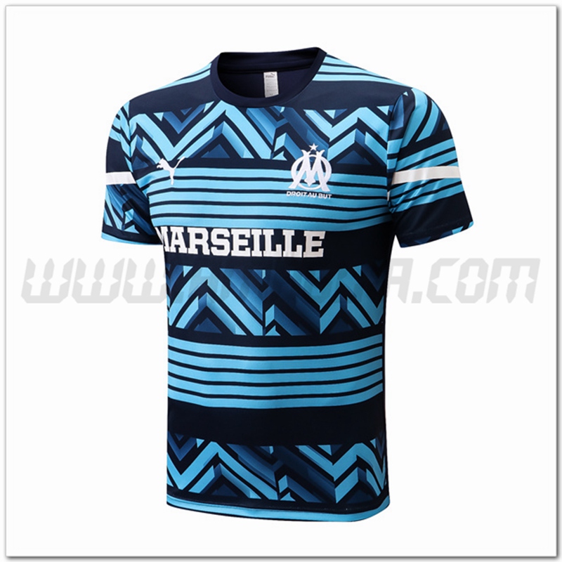 Maglia Allenamento Marsiglia OM Blu/Nero 2022 2023