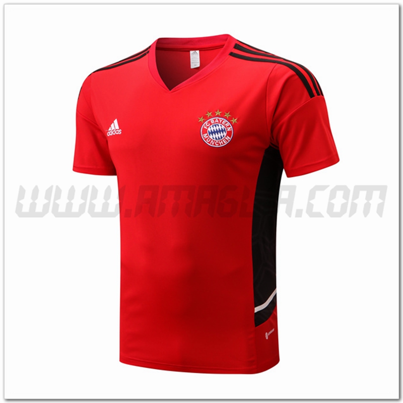 Maglia Allenamento Bayern Monaco Rosso 2022 2023