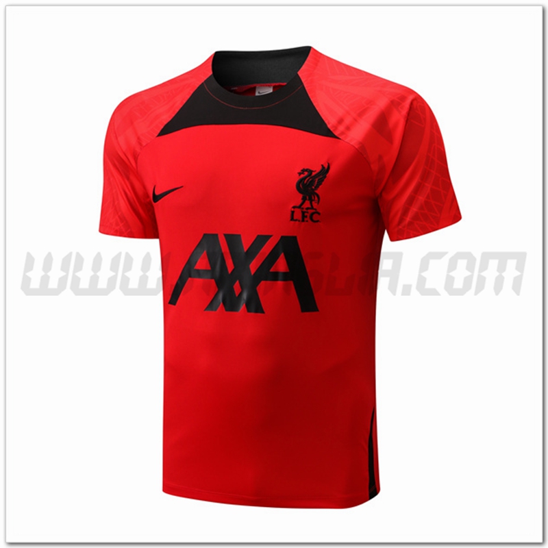 Maglia Allenamento FC Liverpool Rosso/Nero 2022 2023