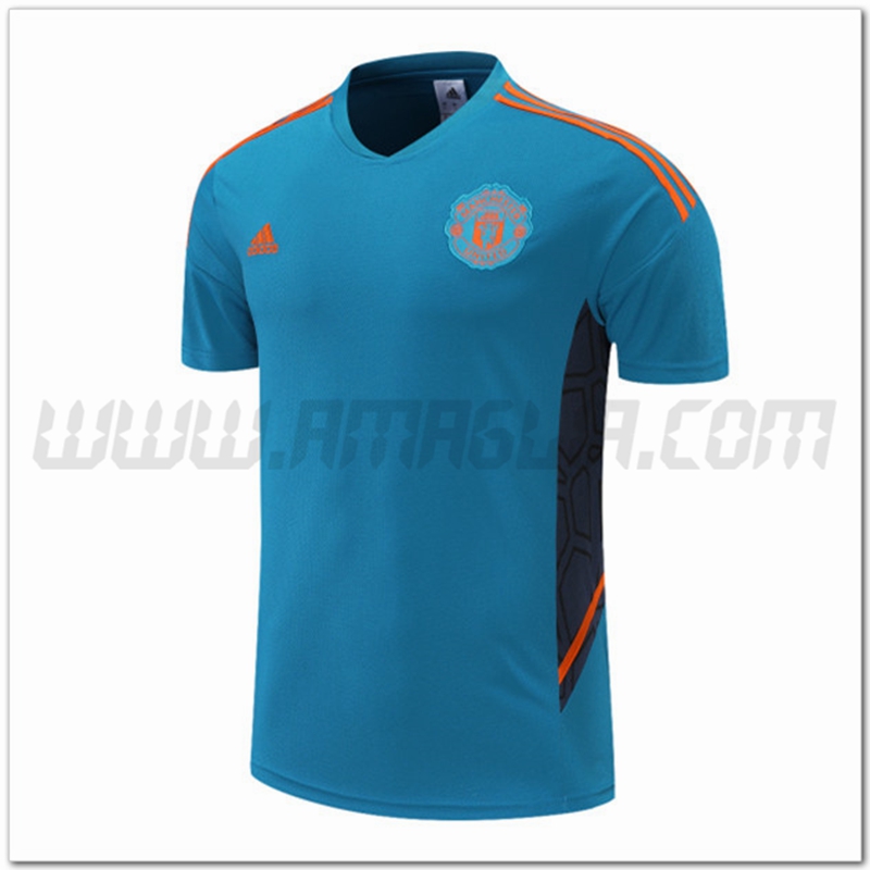 Maglia Allenamento Manchester United Blu 2022 2023
