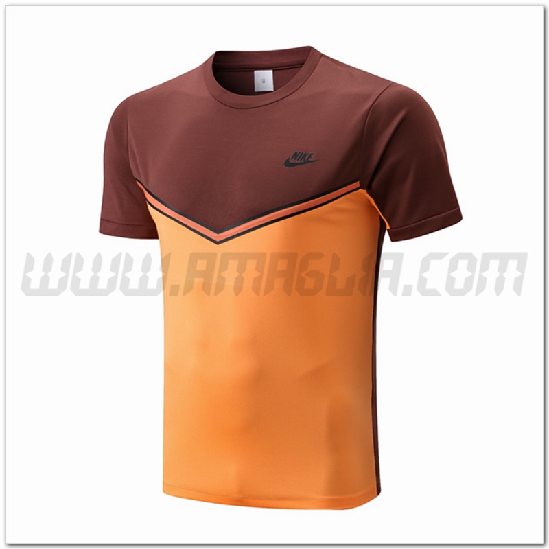 Maglia Allenamento Nike Giallo/Marrone 2022 2023
