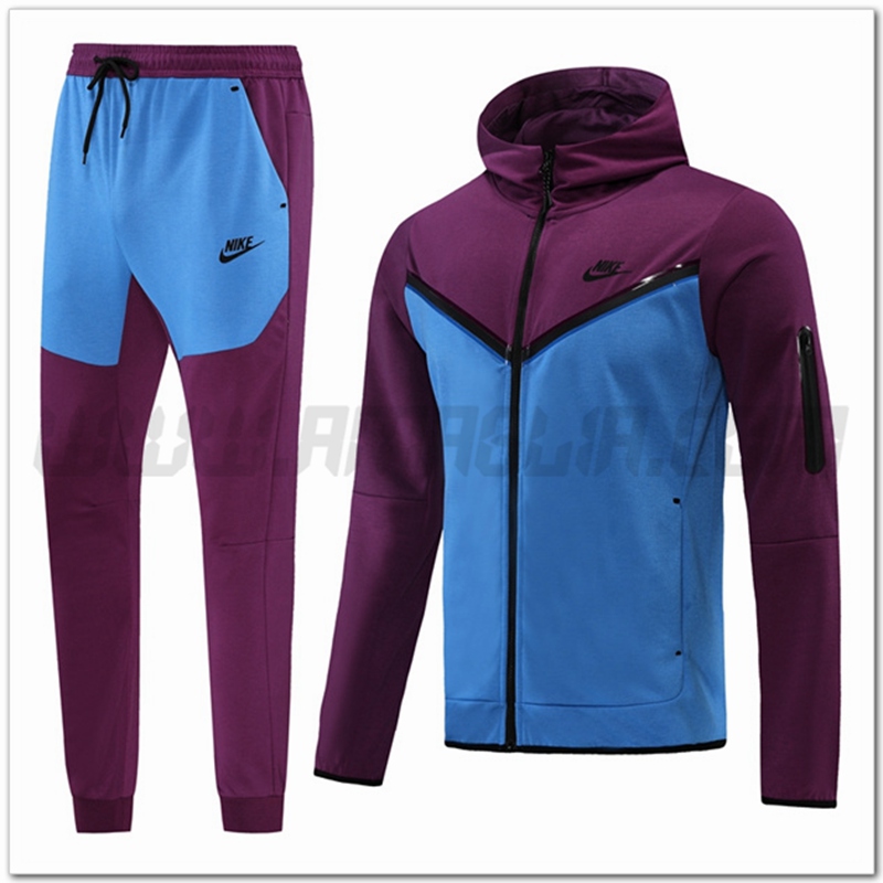 Tuta Giacca con Cappuccio Nike Blu/Viola 2022 2023