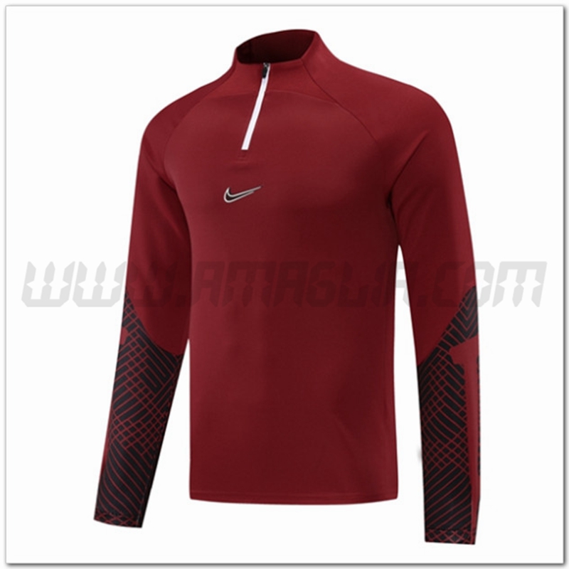 Felpa Allenamento Nike Rosso Scuro 2022 2023