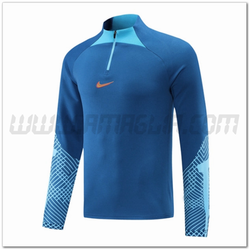 Felpa Allenamento Nike Blu 2022 2023 -02