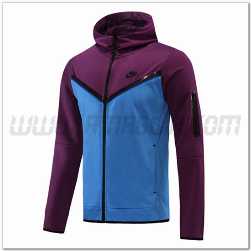 Giacca con Cappuccio Nike Blu/Viola 2022 2023