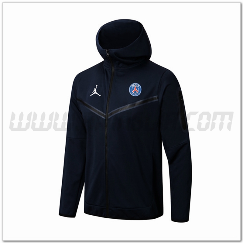 Giacca con Cappuccio Jordan PSG Blu Marino 2022 2023
