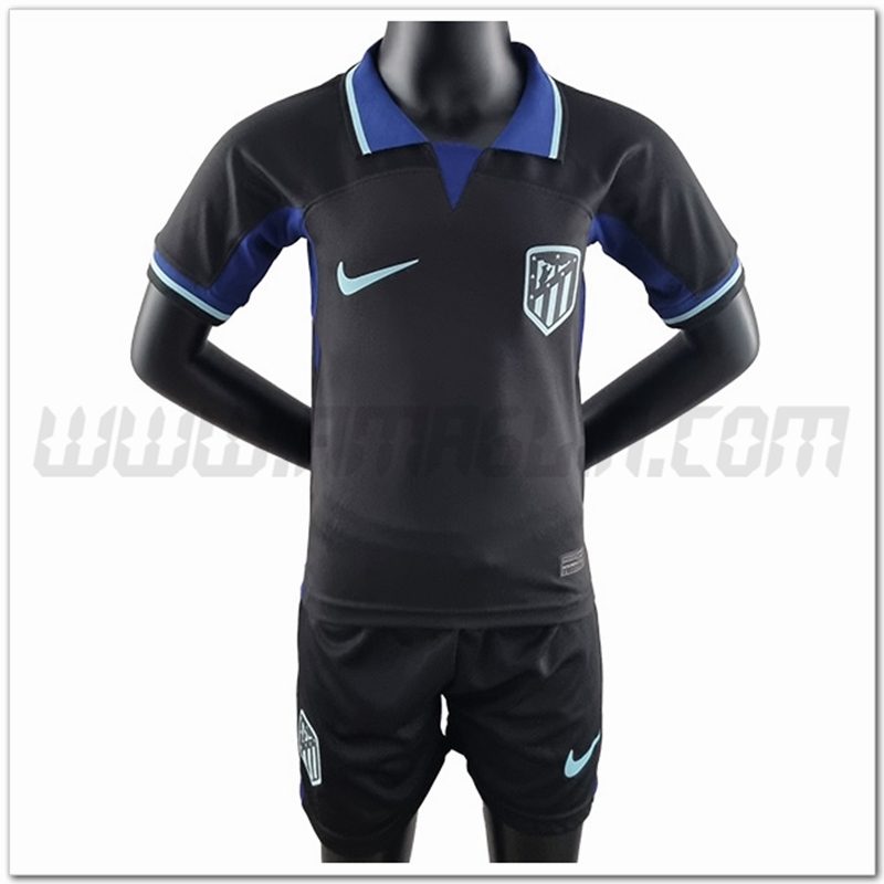 Kit Maglia Atletico Madrid Bambino Seconda 2022 2023