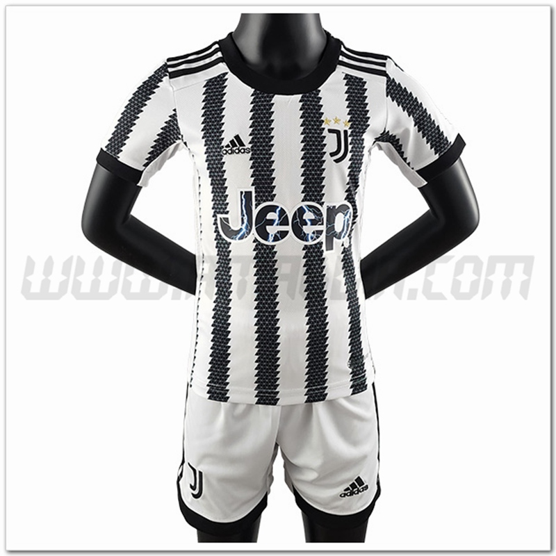 Kit Maglia Juventus Bambino Prima 2022 2023