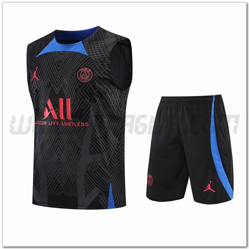 KIT Canotta da Allenamento PSG + Pantaloncini Nero 2022 2023