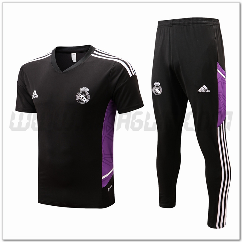 KIT Maglia Allenamento Real Madrid + Pantaloni Nero 2022 2023