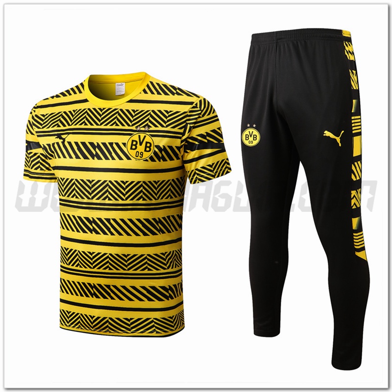 KIT Maglia Allenamento Dortmund + Pantaloni Giallo 2022 2023