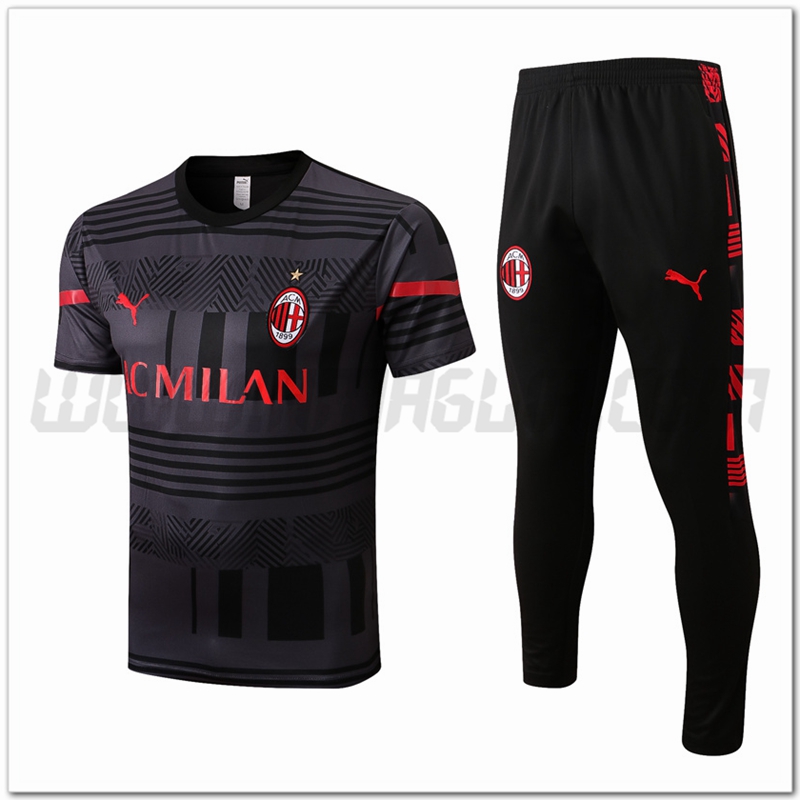 KIT Maglia Allenamento AC Milan + Pantaloni Nero 2022 2023