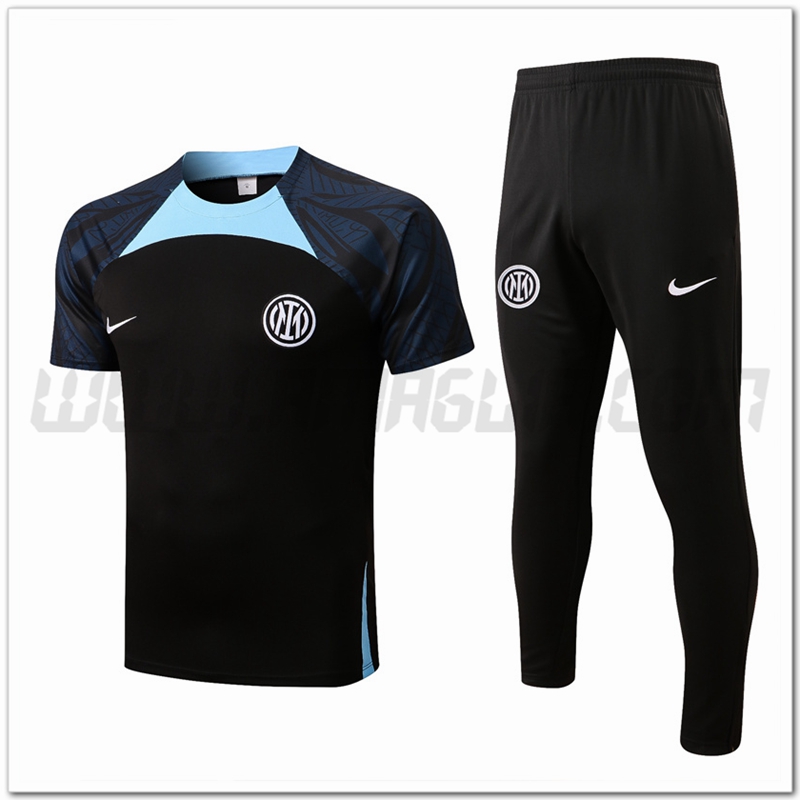 KIT Maglia Allenamento Inter Milan + Pantaloni Nero 2022 2023