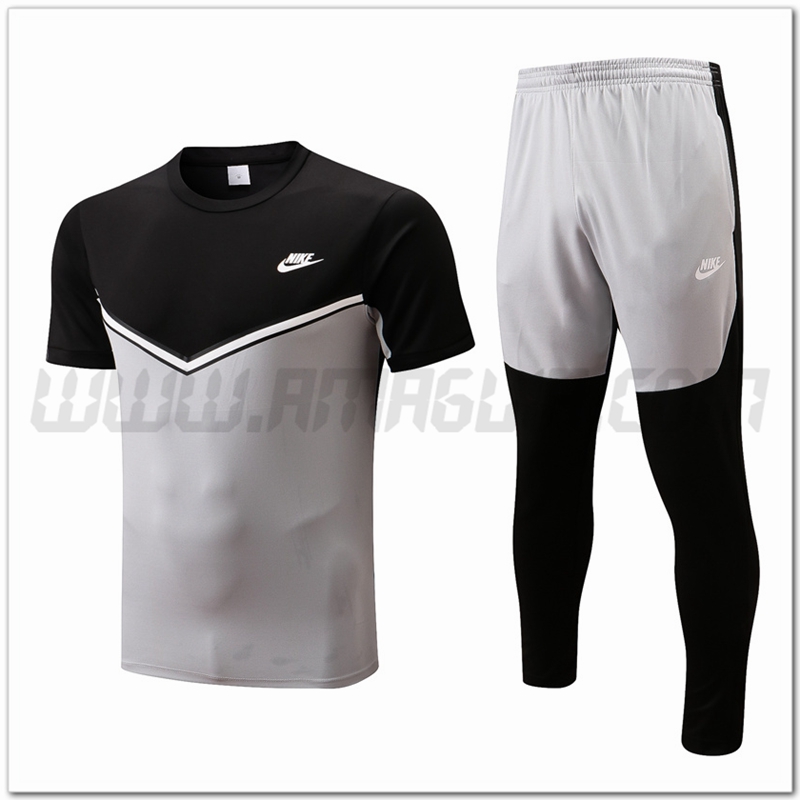 KIT Maglia Allenamento Nike + Pantaloni Nero/Grigio 2022 2023