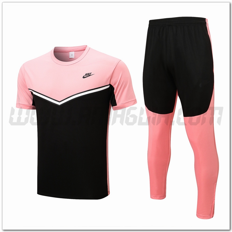 KIT Maglia Allenamento Nike + Pantaloni Rose/Grigio 2022 2023