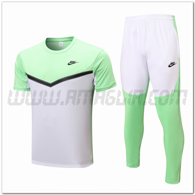 KIT Maglia Allenamento Nike + Pantaloni Verde/Bianco 2022 2023