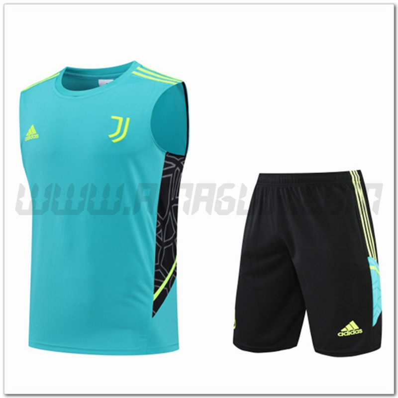 KIT Canotta da Allenamento Juventus + Pantaloncini Blu 2022 2023