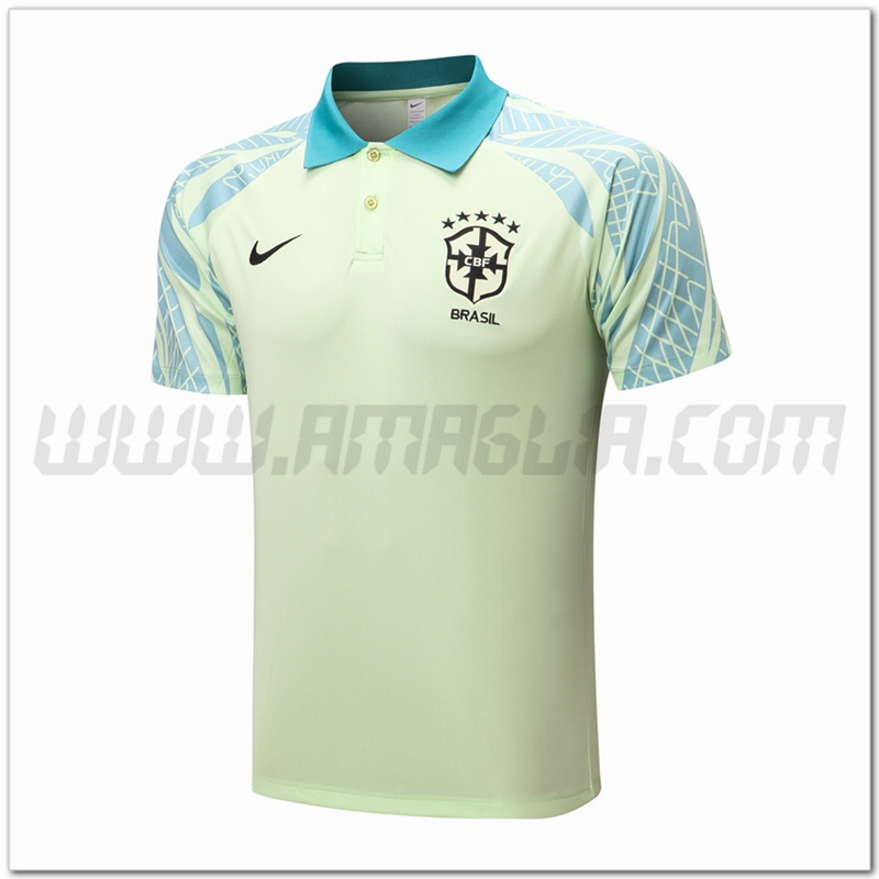 Maglia Polo Brasile Verde 2022 2023