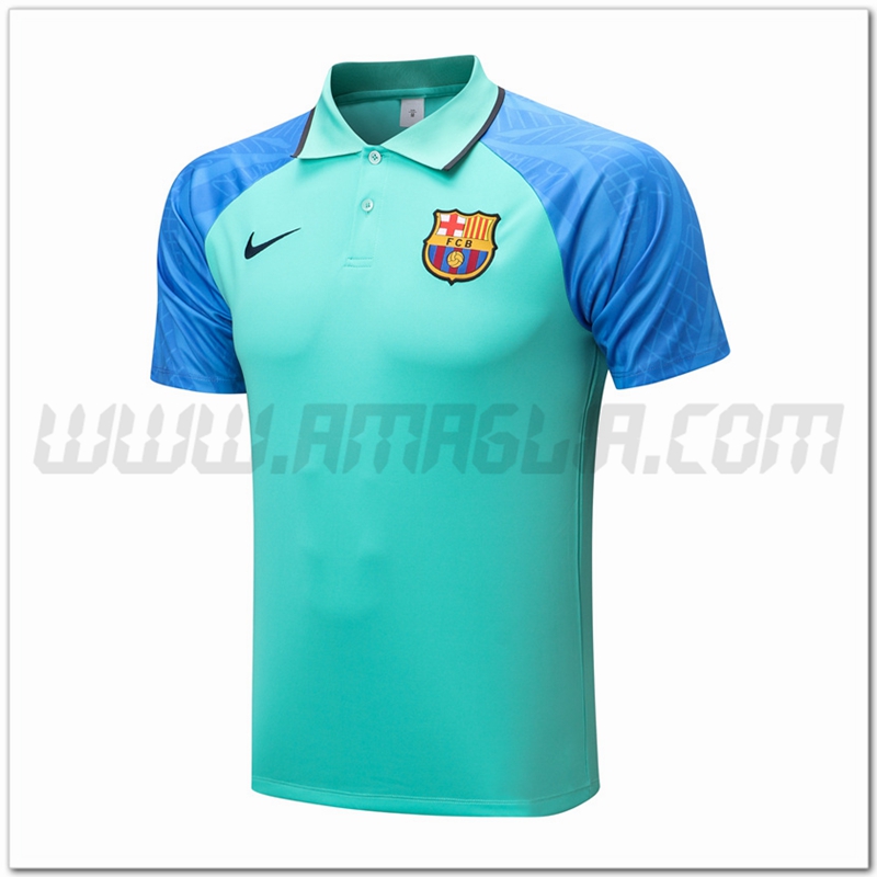 Maglia Polo FC Barcellona Verde 2022 2023