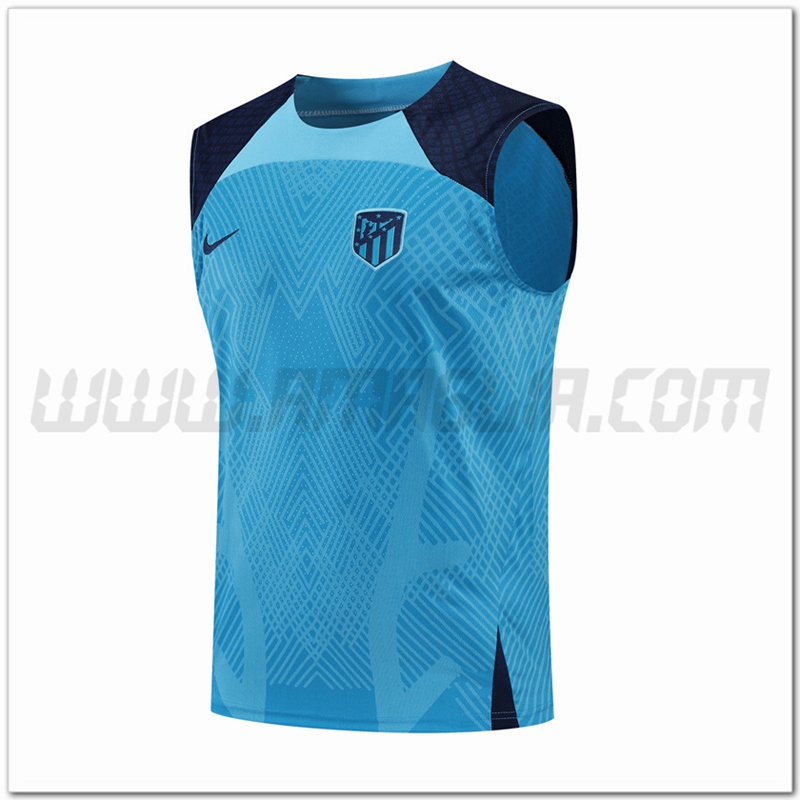 Canotta da Allenamento Atletico Madrid Blu 2022 2023