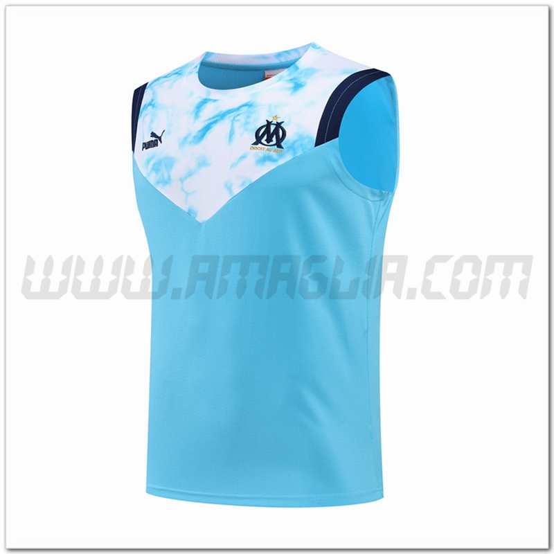 Canotta da Allenamento Marsiglia OM Blu 2022 2023