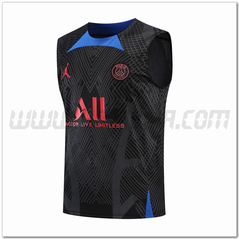 Canotta da Allenamento PSG Nero 2022 2023