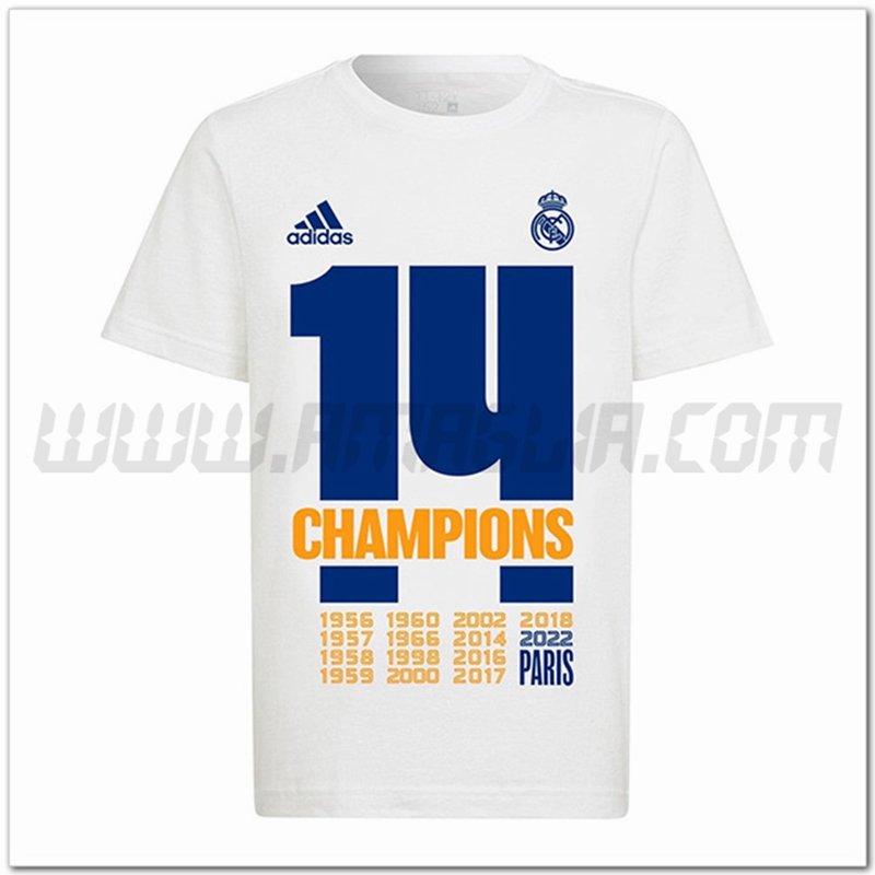 Maglia Allenamento Real Madrid UCL Champions 14 Bianco