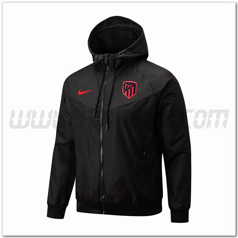 Giacca a vento Atletico Madrid Nero 2022 2023
