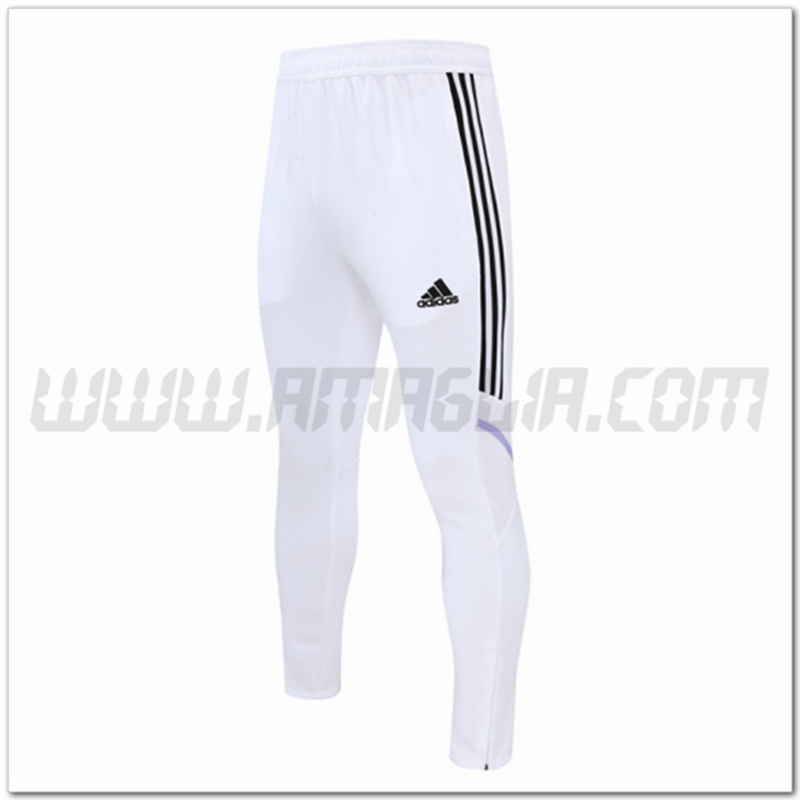 Pantaloni Allenamento Real Madrid Bianco 2022 2023