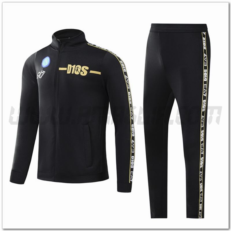 Tuta Giacca Allenamento SSC Napoli Nero 2022 2023