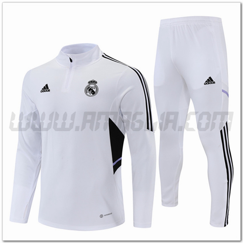 Tuta Allenamento Real Madrid Bianco 2022 2023