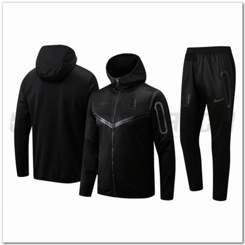 Tuta Giacca con Cappuccio Corea Nero 2022 2023
