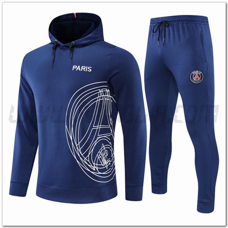 Tuta Giacca con Cappuccio PSG Blu 2022 2023