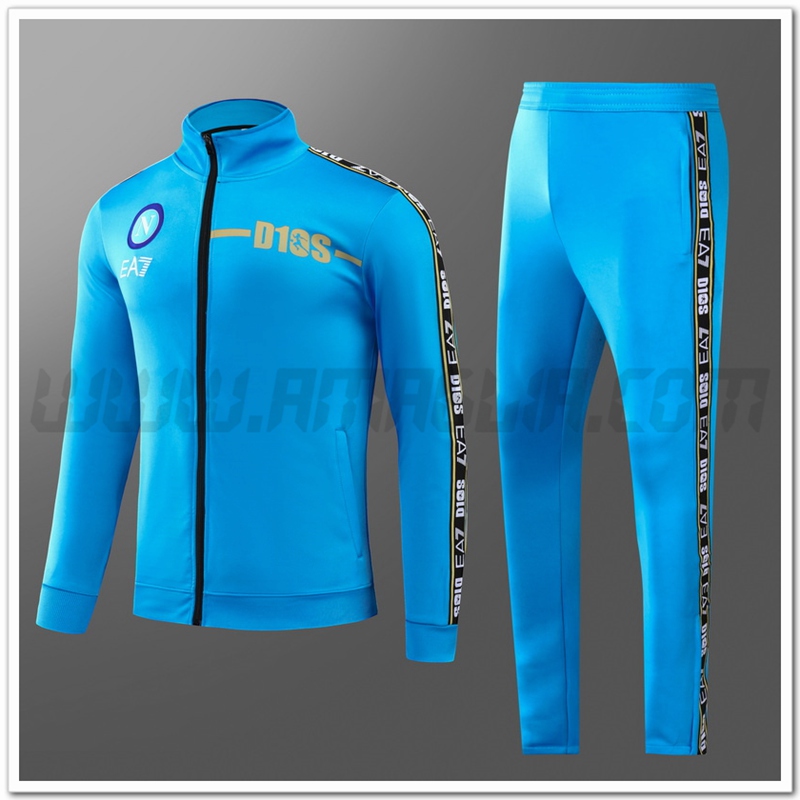 Tuta Giacca Allenamento SSC Napoli Bambino Blu 2022 2023