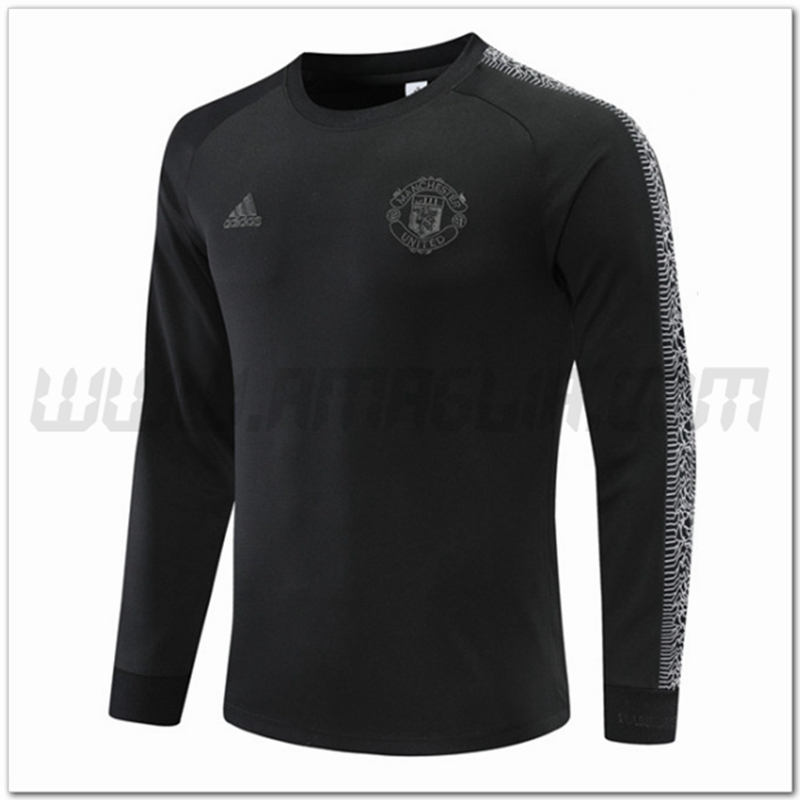 Felpa Allenamento Manchester United Nero 2022 2023