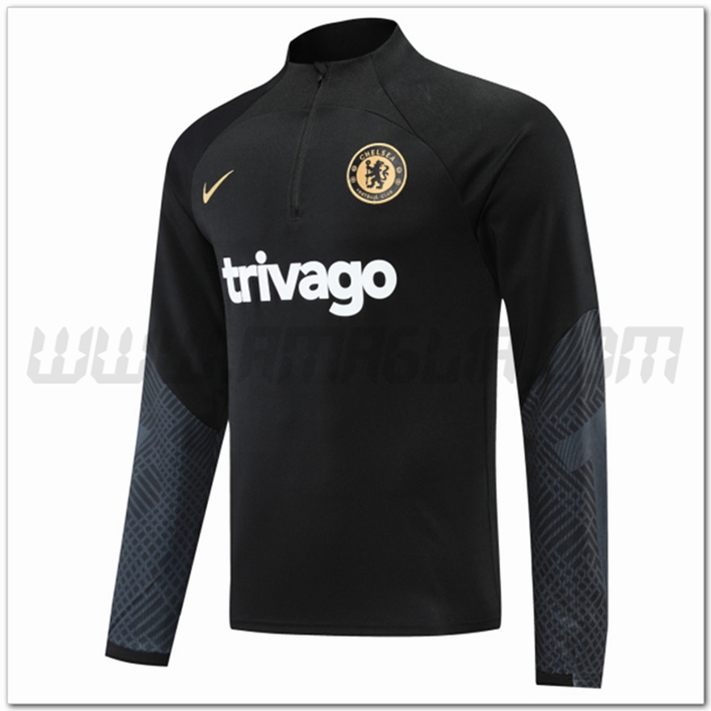 Felpa Allenamento FC Chelsea Nero 2022 2023