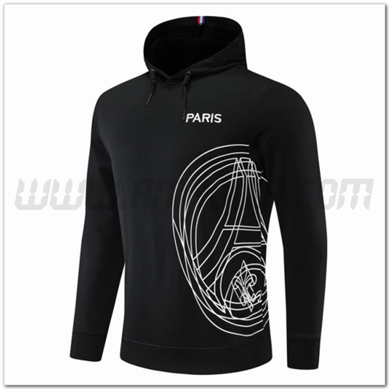 Felpa Allenamento Capuche PSG Nero 2022 2023