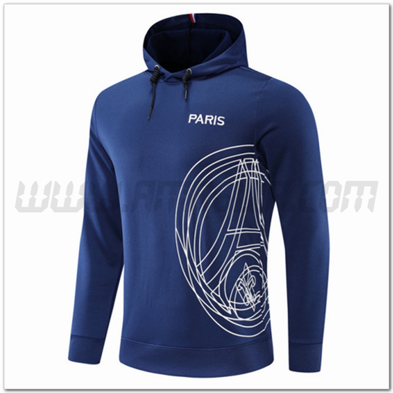 Felpa Allenamento Capuche PSG Blu 2022 2023