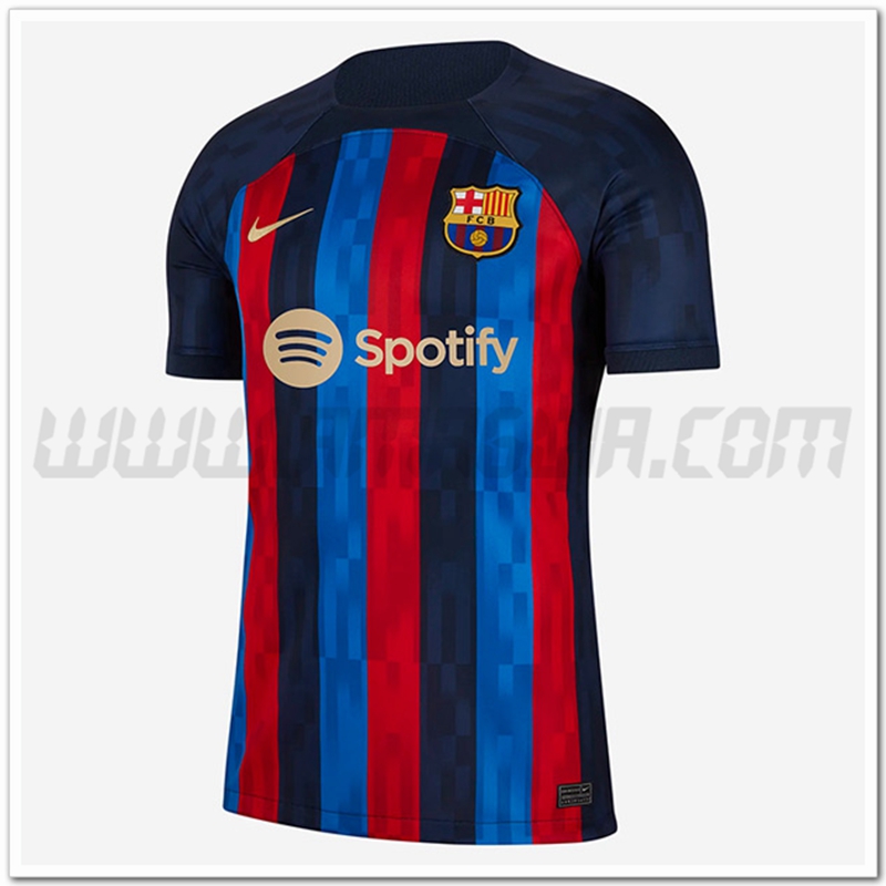 Nuovo FC Barcellona Prima Maglia 2022 2023 Blu rosso