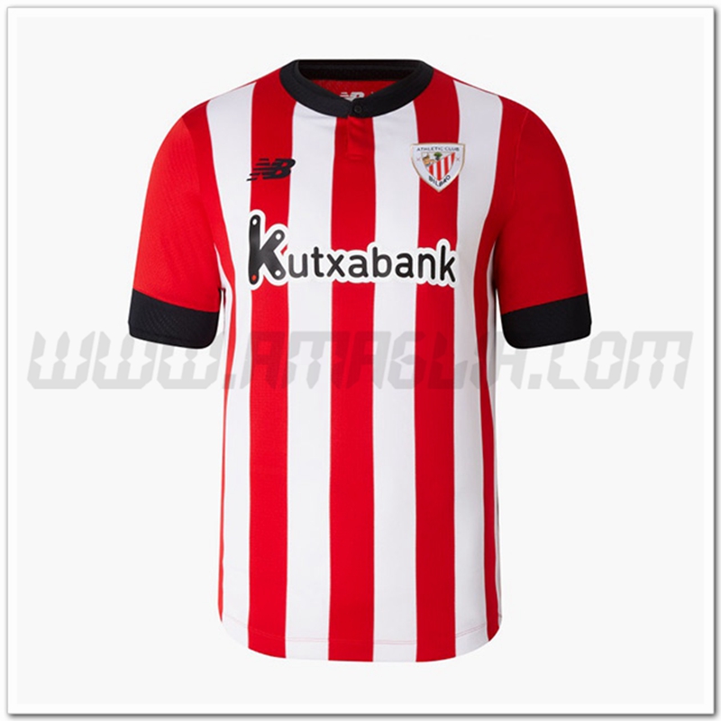 Nuovo Athletic Bilbao Prima Maglia 2022 2023 Rosso Bianco