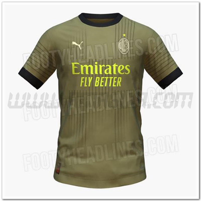 Maglia AC Milan Seconda 202223 Personalizzate Scontate