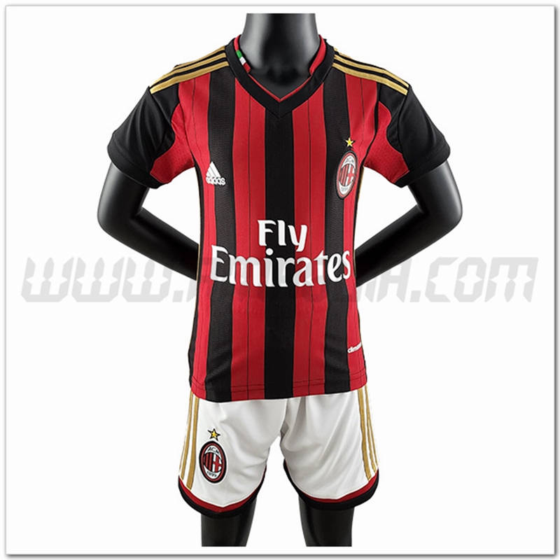 Prima Kit Maglia AC Milan Bambino Retro 2022 2023