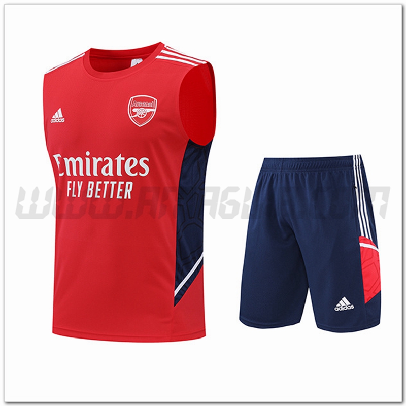 KIT Canotta da Allenamento Arsenal + Pantaloncini Rosso 2022 2023