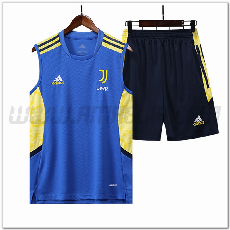 KIT Canotta da Allenamento Juventus + Pantaloncini Blu 2022 2023