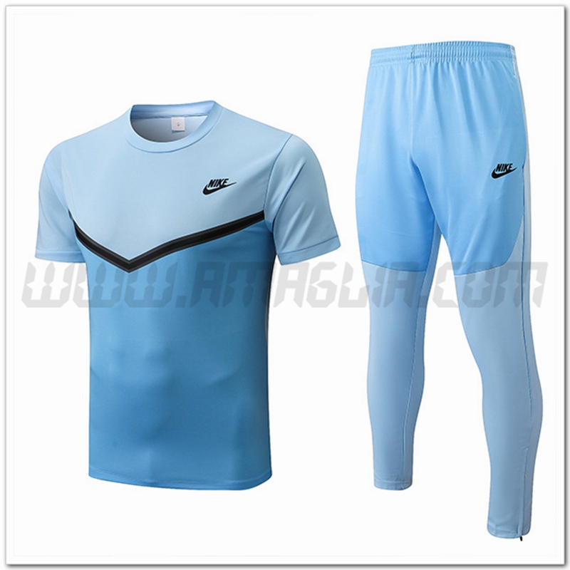 KIT Maglia Allenamento Nike + Pantaloni Blu 2022 2023